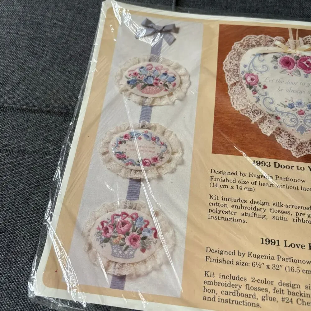 Vintage stamped embroidery